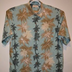 Caribbean Hawaiian-Style Floral Men's Shirt Sz XL